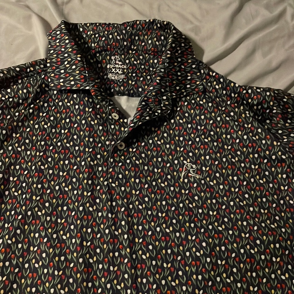 Rhoback Multicolor Patterned Polo Shirt